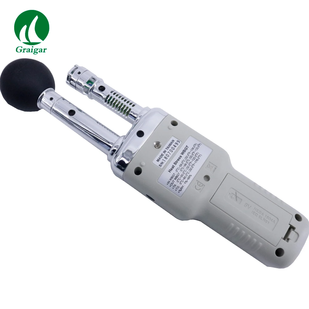 기존 Tenmars TM-188 열 스트레스 Wbgt 미터 온도 습도 및 이슬점 테스터 빠른 응답 커패시턴스 센서