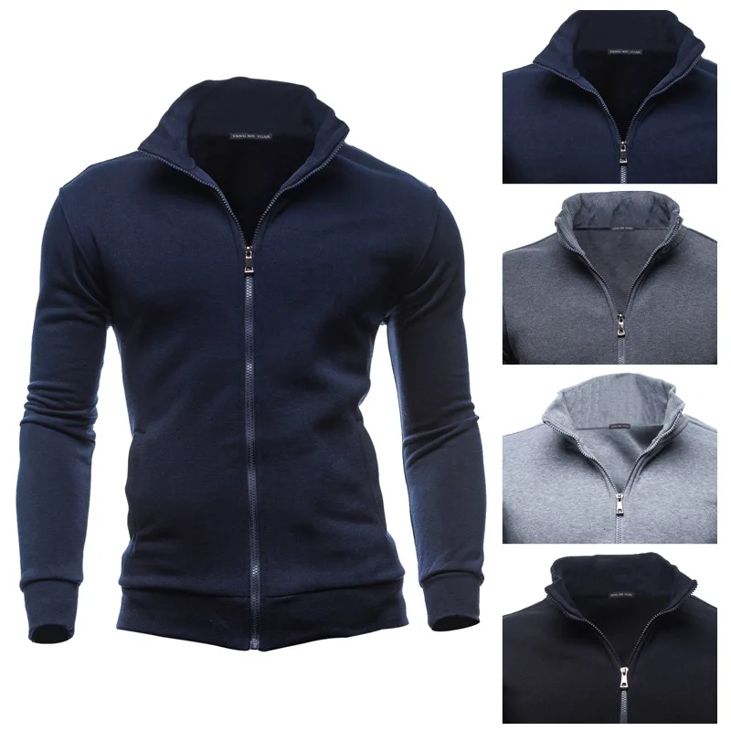 MRMT 2024 Brand New Mens Jackets Hoodless Sweatshirts Men Stand-up collar Jacket Retro Coat Hoody Cardigan Zipper Coats