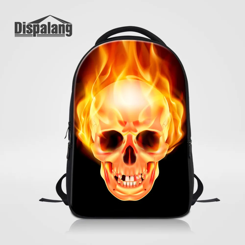 

Dispalang Laptop Backpack for Men's Cool Skull Schoolbag For Teenager Travel Bag Multifunction Rucksack Oxford Computer Backpack