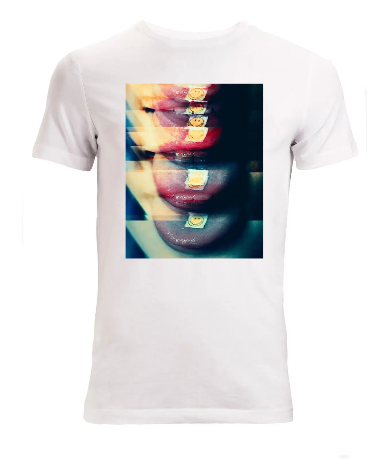 Fashion T-Shirt Men Clothing Blurry LSD Drug Vision Lover High Weed Men's (woman's Available) T Shirt White Men Summer Style