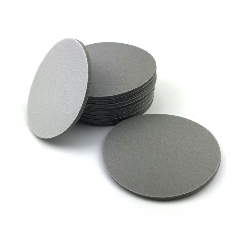 POLIWELL 2 CÁI 5 Inch 125mm Thông Tắc Đường Ống Lưng Bọt Biển Chà Nhám Đĩa Nhám 150 ~ 2000 Ẩm Ướt và Khô Giấy Nhám tự dính Dụng Cụ Mài
