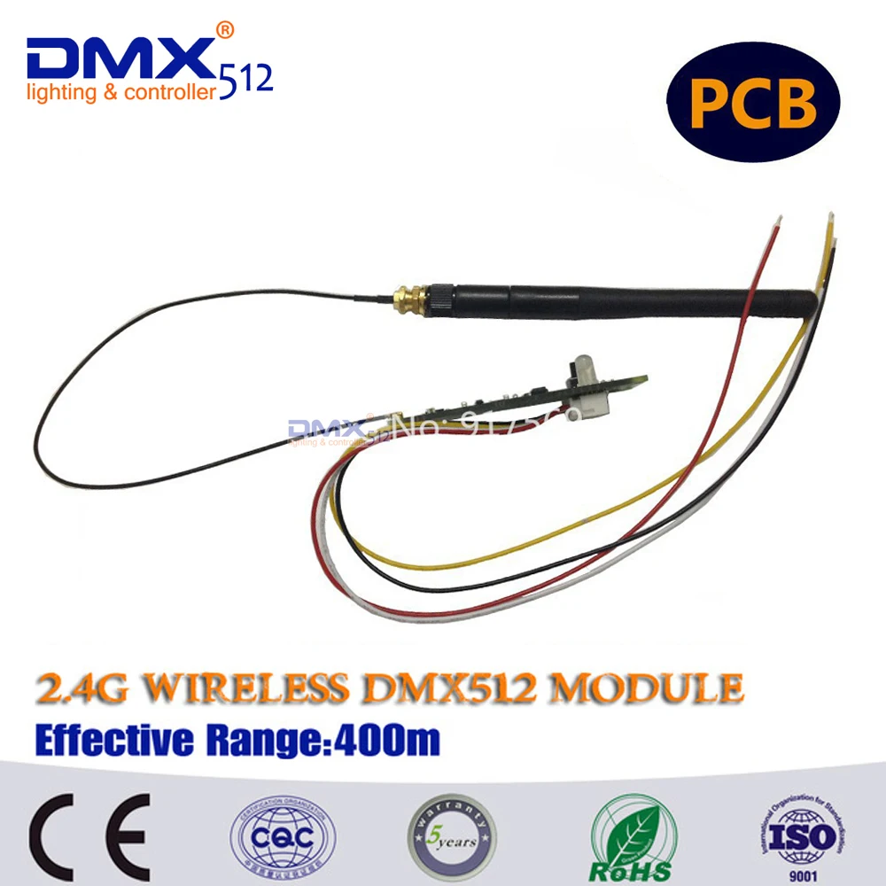 DHL Free Shipping Top Quality LED Controller Transmitter or Receiver wireless dmx Led Stage Light PCB Modules Board with Antenna