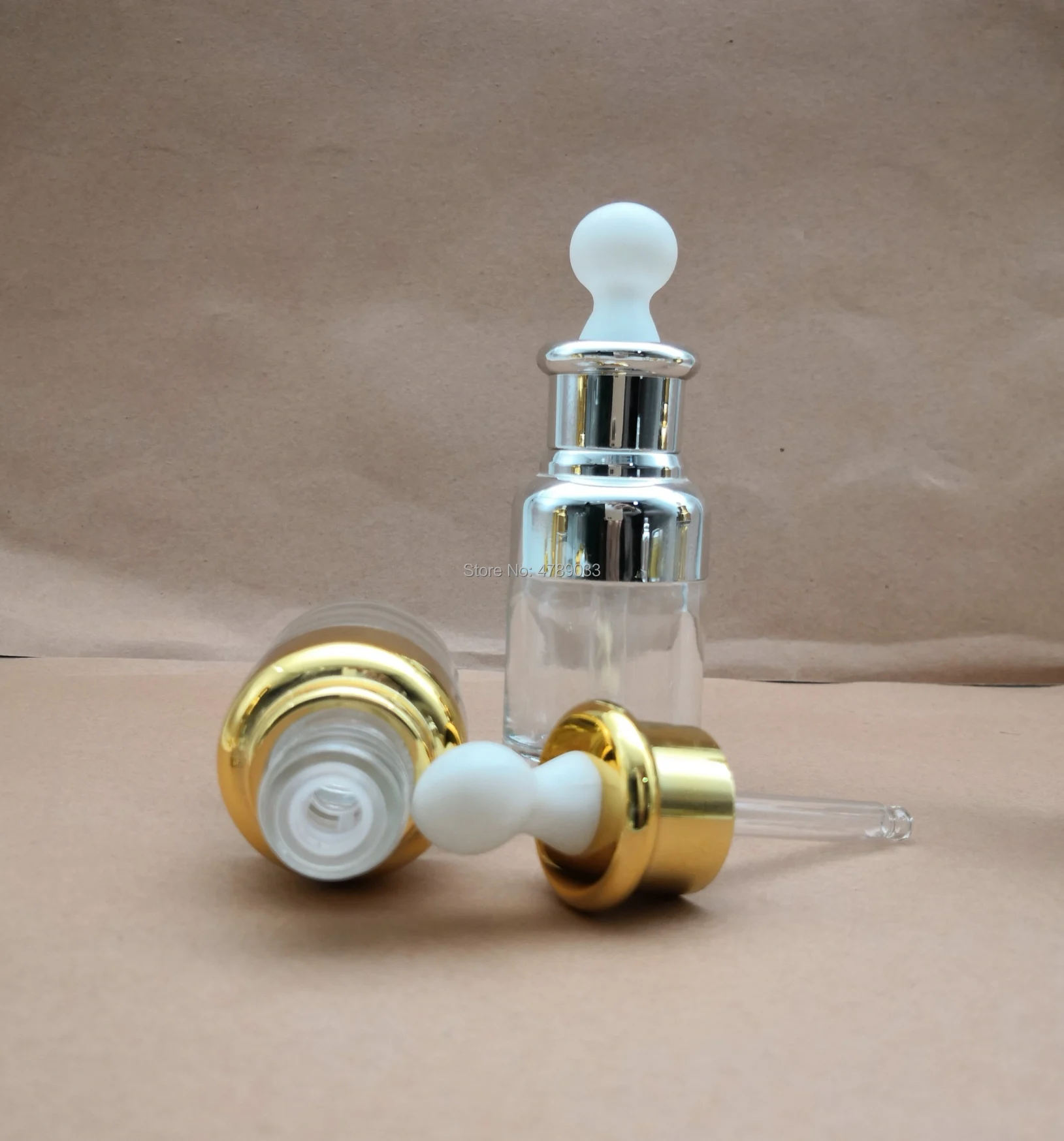 Glass Bottle With Pure Dropper Perfume Sample Tubes For Essential Oil Liquid Reagent Pipette Refillable Bottle Empty 20/30/50ml