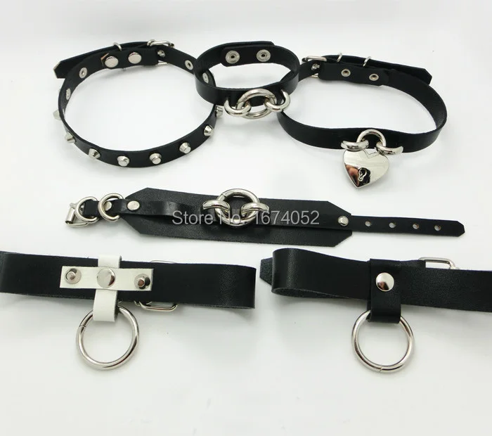 Wholesale NEW SEXY Unisex Men Women Punk Goth Handmade Layered Leather O-Round Bangle Wrist DW213 Free Shipping