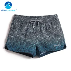 Gailang Brand Women Boxers Trunks Casual Active Bermudas Workout Shorts Woman Beach Boardshorts Quick Drying Swimwear Swimsuits