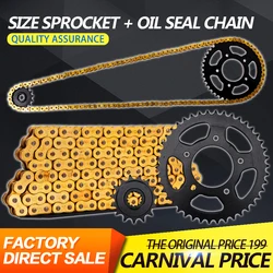 1 Set Front and Rear Gear Sprocket Chain & DID 525 Chain For Honda CB400 Motorcycle Accessories