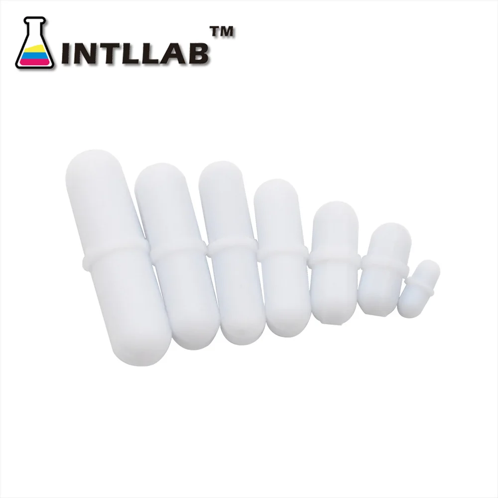 INTLLAB Magnetic Stirrer Bar Mixed Size PTFE Magnetic Stirrer Mixer Stir Bars