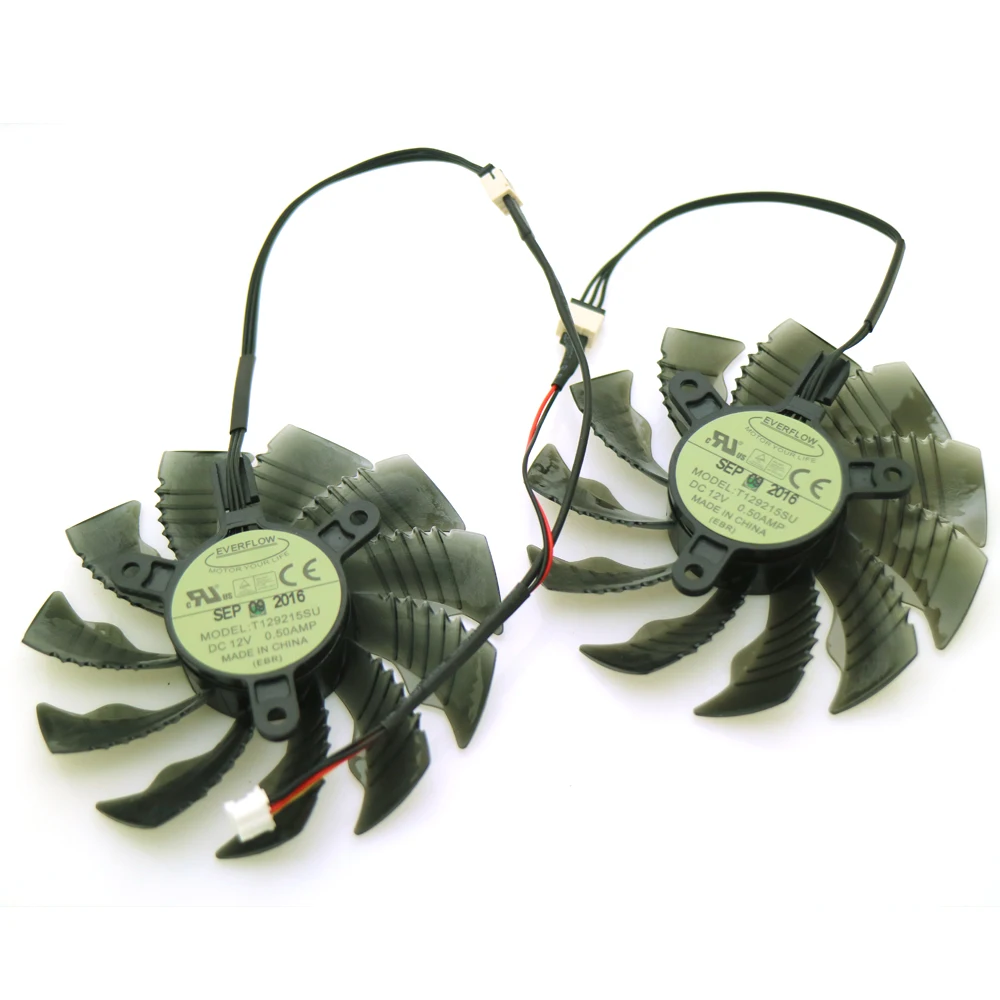 Ventilador vga 3pin t129215su 12v 0.50a 86mm para gigabyte porcelana gtx1050 gtx1060 ventilador resfriador de placa gráfica