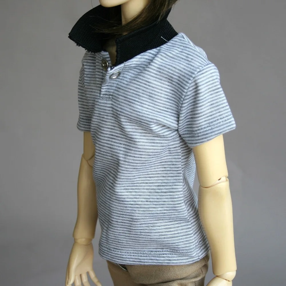 [wamami] 528# Gray Stripe Lapel Vest/T-Shirt/Outfit 1/4 MSD 1/3 SD AOD DZ SD17 DZ70 BJD Dollfie