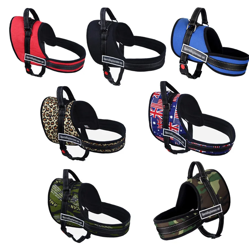

Large Dog Harness Vest Collar Pet Products Comfortable Nylon Net Cloth Professional Dog Chest Straps