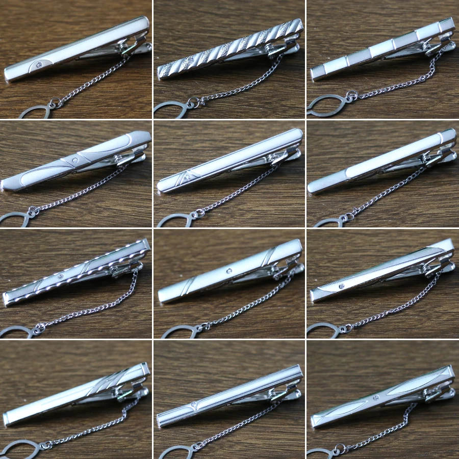 New Tie Clip Fashion Style Necktie Men Metal Simple Bar Clasp Practical Bowtie Clasp Tie Pin for Mens Gift Accessories