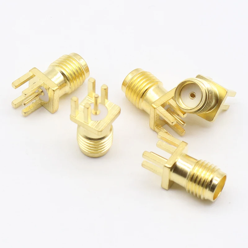 2017 Hot 5Pcs End Launch Pcb Mount Sma Vrouwelijke Stekker Rechte Rf Connector Adapter