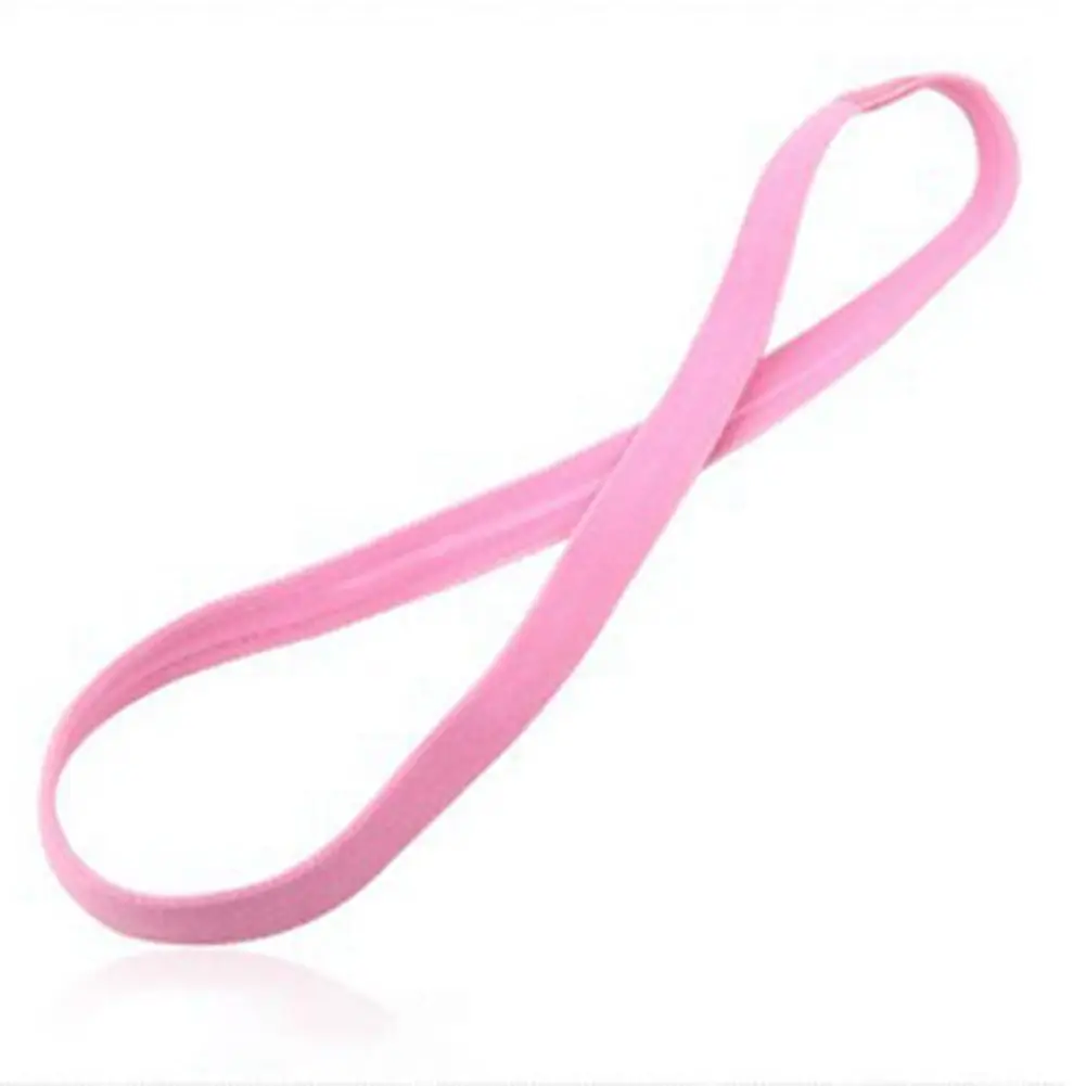 Popular Elastic Rope Candies Color Running Headband Football Non-Slip Hair Accessories Sports Yoga Hair Band Headband