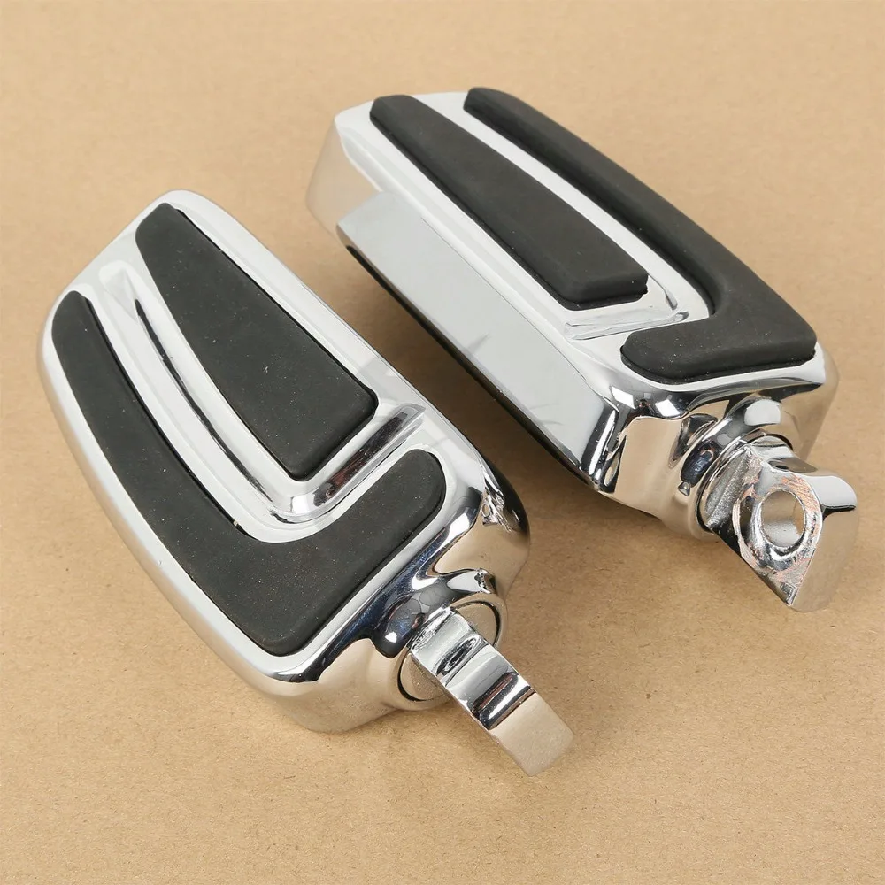 

Motorcycle 10mm Male Mount-Style Foot Peg Footrest For Harley Softail Dyna Fatboy Touring Sportster 883 1200 Universal