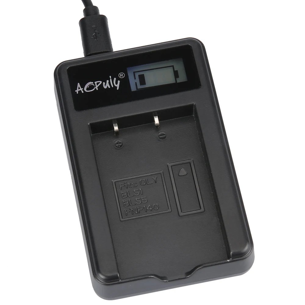 AOPULY PS-BLS1 PS BLS1 LCD USB Charger for Olympus PEN E-PL1 E-PM1 EP3 EPL3 Evolt E-420 E-620 E-450 E-400 E-410 Digital Cameras