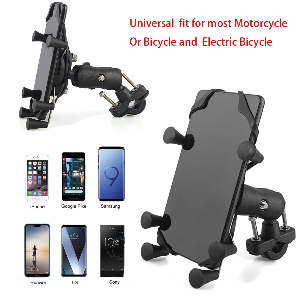 Motorbike handlebar phone holder 3.5 - 6.5 Inch Cell Phone Mount Holder For Harley Electra Glide Softail Road King