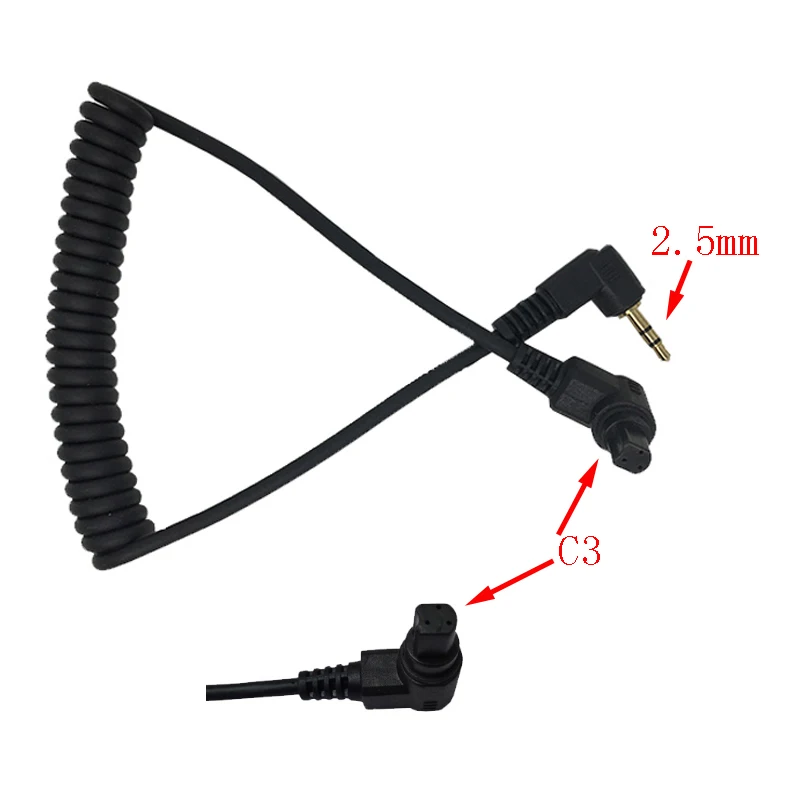 2.5mm Remote Shutter Release Cable Connecting Cord C1 C3 N1 N3 S2 For Canon Nikon Sony Pentax