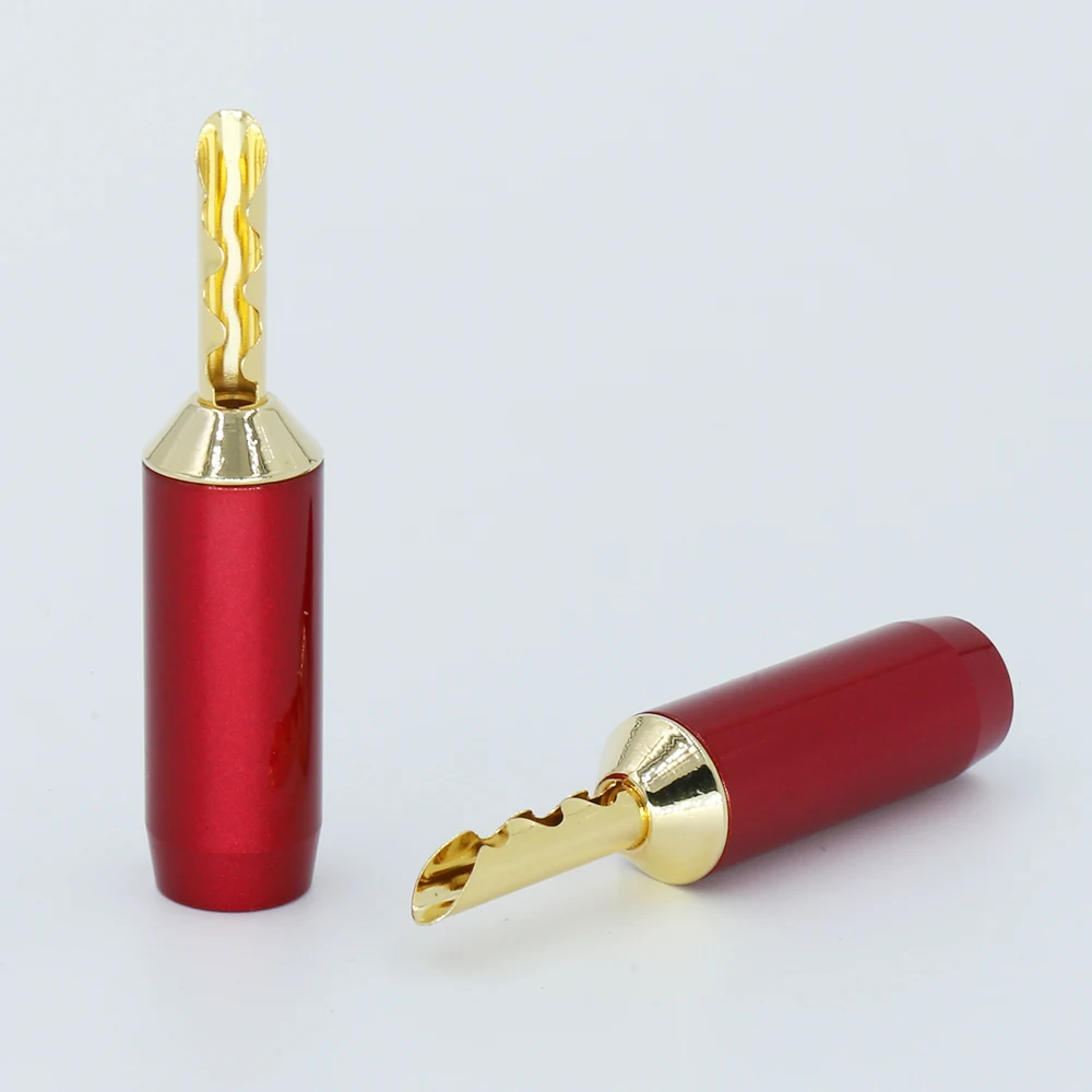 High Quality 24K Gold Plated BFA Z type Banana Plug 4mm Banana Connector