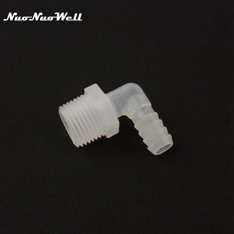 

5pcs NuoNuoWell 1/2"-10mm 11mm 90 Degre Elbow Connector Irrigation Aquarium Parts Fish Water Tank Adapter Hose Tube Fittings