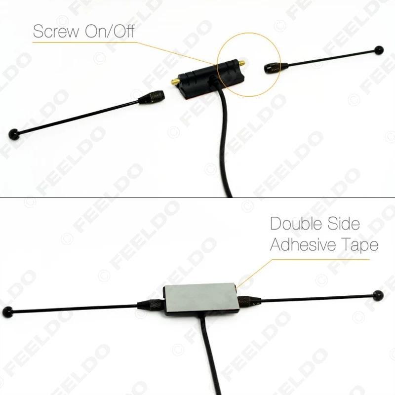 FEELDO 3.5mm TRS Connector Active antenna with built-in amplifier for digital TV #FD-4152