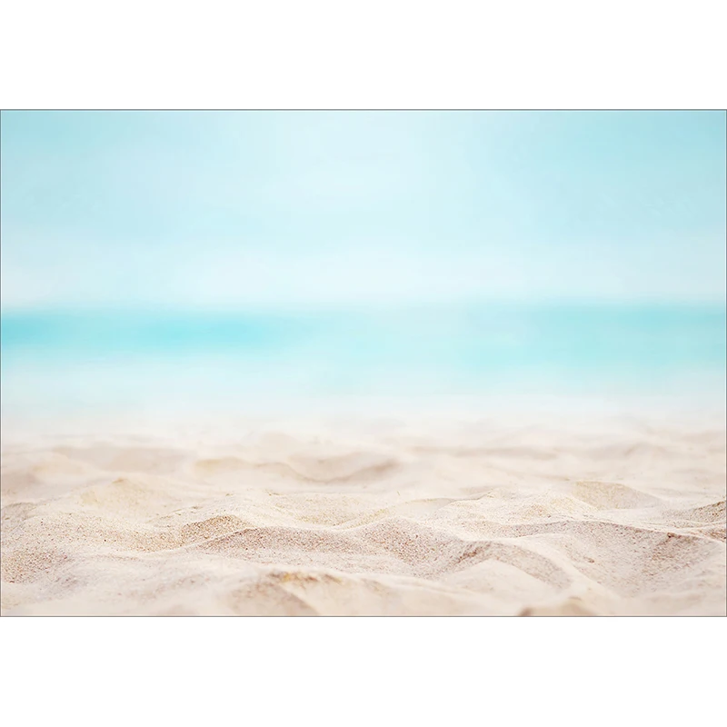 Allenjoy photography backdrops summer bokeh baby blue sea ocean beach background photo studio photocall photophone shoot prop