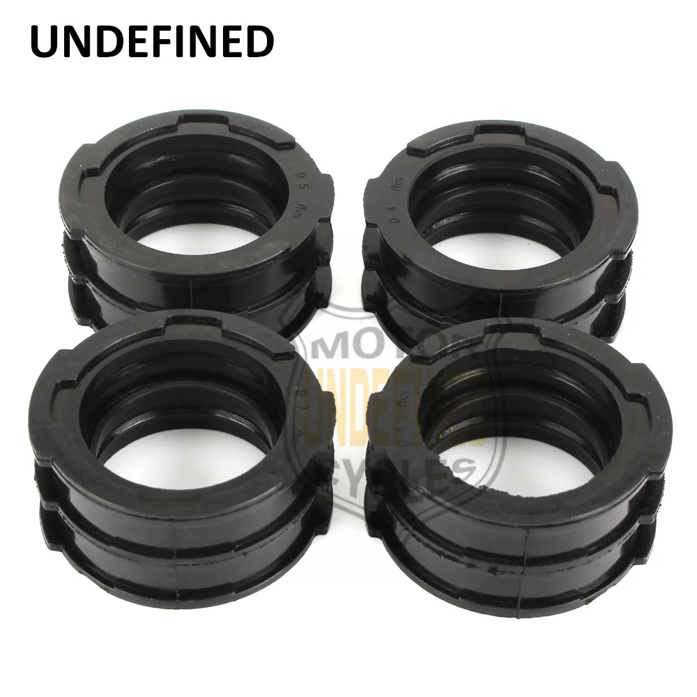 4x Motorcycle Bike Carburetor Carb Intake Manifold Joint Boots Set For Yamaha VMAX 1200 V-MAX 1200 VMX12V 1985-2007 UNDEFINED