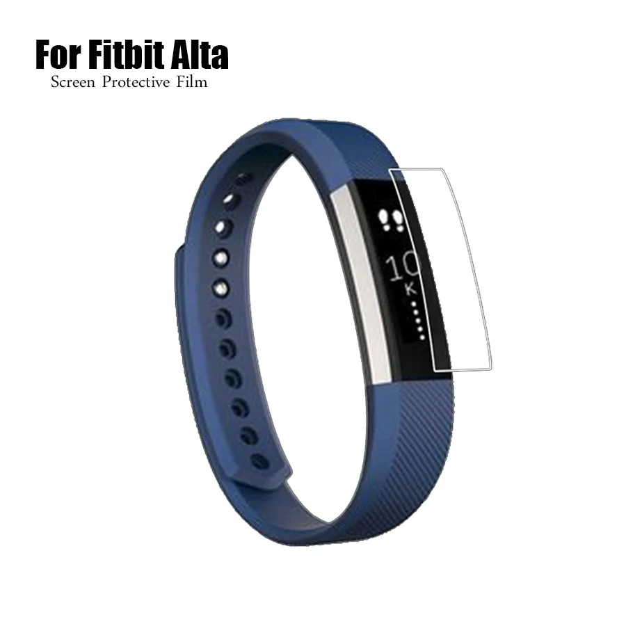 Película protetora de tela transparente para fitbit alta hr, cobertura completa, ultra fina, hd, alta definição, material de tpu, película protetora