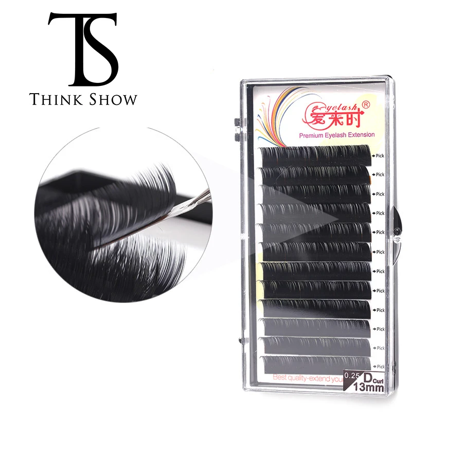 12 rows/tray Eyelash Extension Natural Individual Lashes Artificial Eyelashes Soft Eye Lashes Thick Volume Lashes Makeup Tools