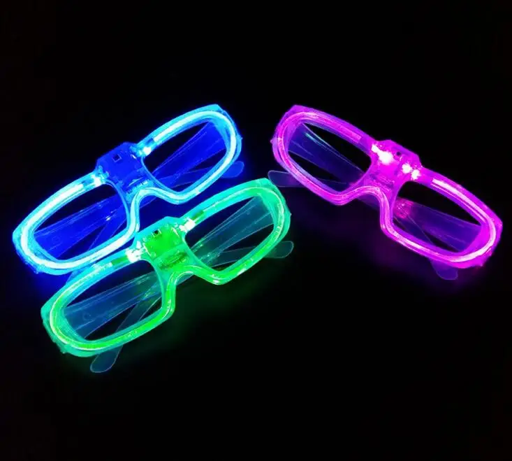 

party Led shutter glow cold light glasses light up shades flash rave luminous glasses Christmas favors atmosphere props gift