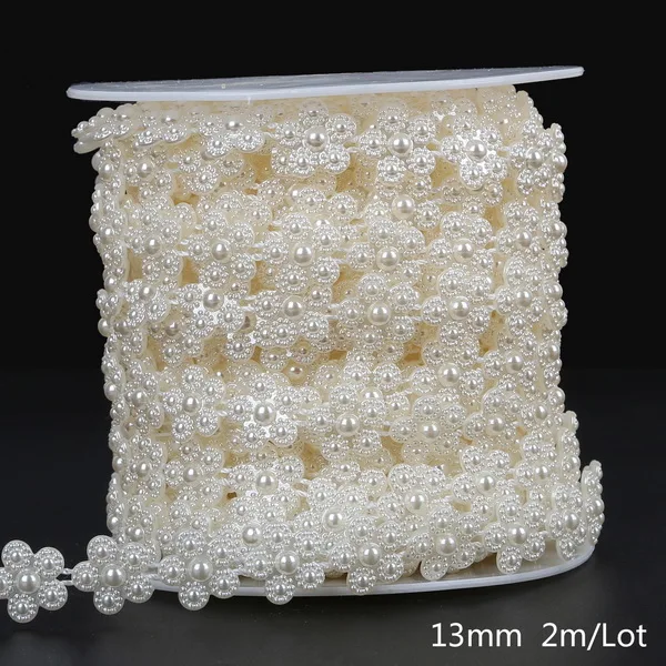 ABS Nachahmung Elfenbein Perle Perle Kette Linie Schnur Gewinde Trim für DIY Hochzeit Party Dekoration & Schmuck Erkenntnisse Handwerk Zubehör