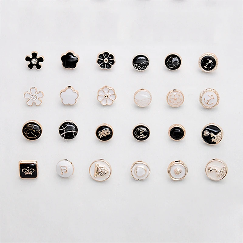 50Pcs resin buttons shank decorative for clothing plastic shirt buttons for crafts