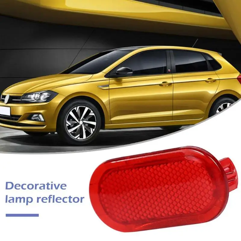 Red Car Door Trim Panel Reflector 6Q0947419 for Beetle Caddy Polo Touran 02-16 Plastic 70x30 mm Fit for VW Caddy 2004-2015