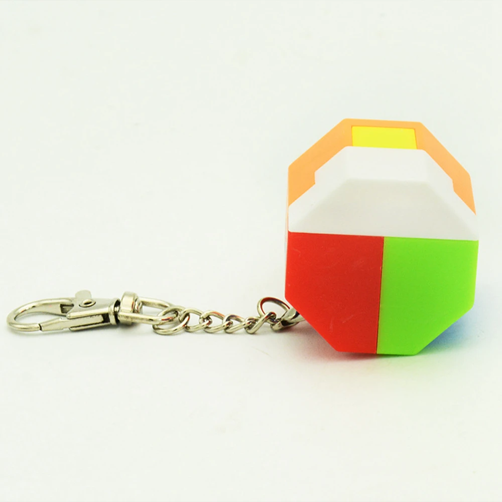 Babelemi Colorful Geometric Shape 3D Puzzle Luban Lock Kongming Locks with Key Ring