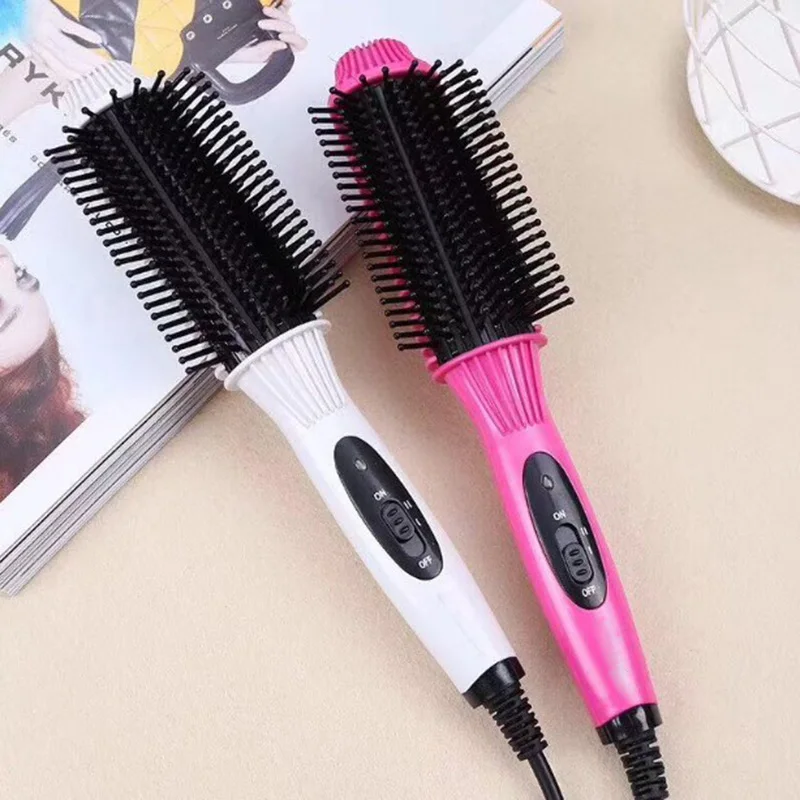 

2 In 1 Multifunction Hair Straightener Hair Curler hair straight and curls electric comb professional hair salon tools