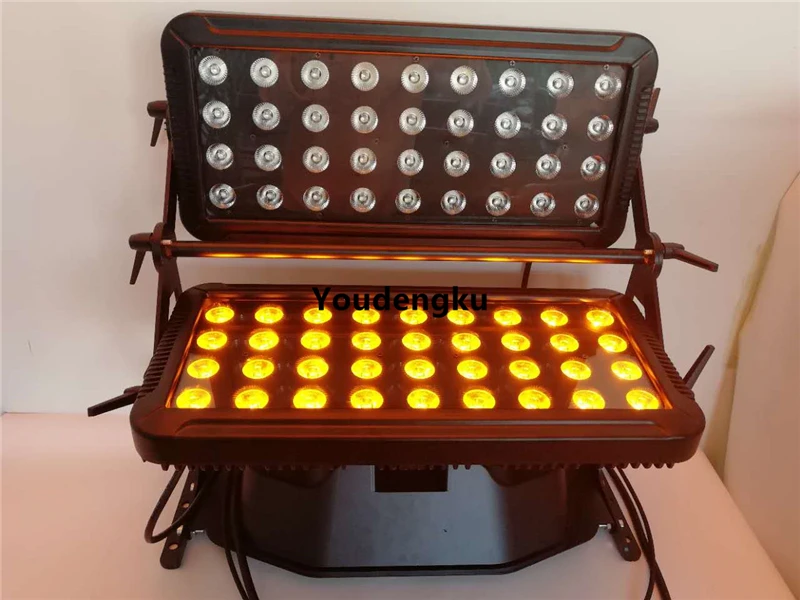 4 قطع 72x18 واط rgbwa + uv 6 في 1 مقاوم للماء في الهواء الطلق pr مدينة اللون IP65 غسالة الجدار رؤساء مزدوجة led ضوء لون المدينة #5