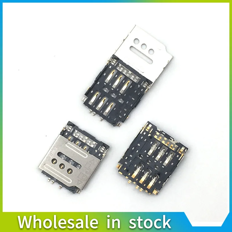 1 stks/partij voor Huawei Ascend G6 G6-T00 U00 C00 G535 Sim Reader kaarthouder Lade Slot connector socket op moederbord