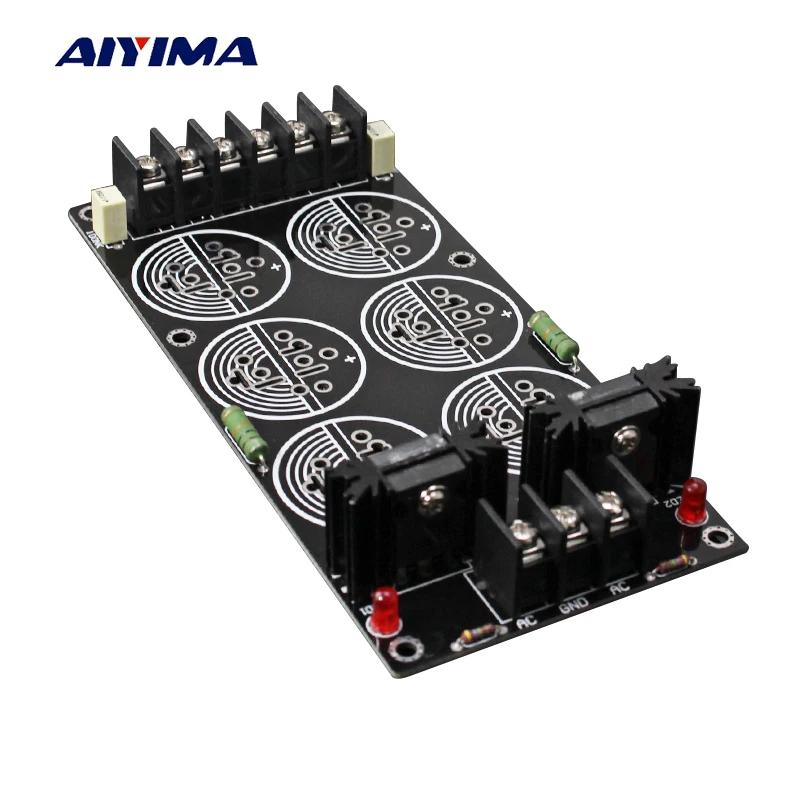 AIYIMA 120A Rectifier Filter Power Supply Board Solder Schottky 35MM 6 Capacitances Rectification Amplifier DIY