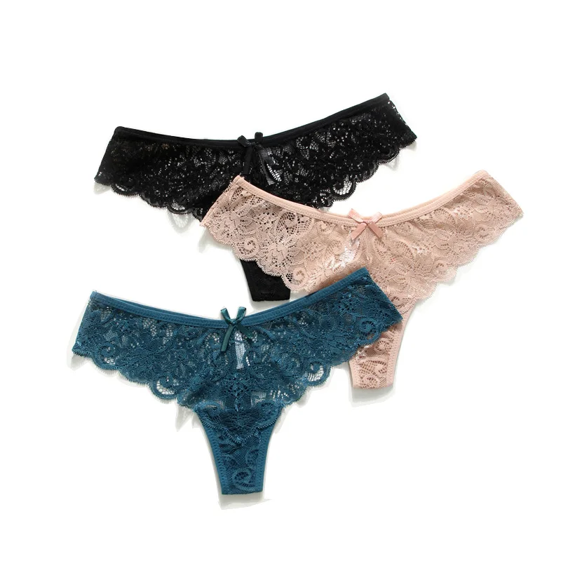 Vendita calda Sexy Del Merletto hollow Biancheria Intima Morbida E Confortevole Delle Donne Del Cotone a Vita Bassa Slip Senza Soluzione di Continuità Femminile Mutandine E Boxer Sexy Perizoma