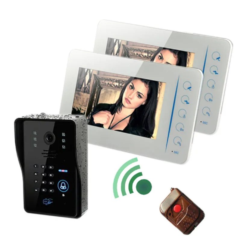 7 Inch Multi-Functional Intercom Video Door Phone Support External Camera