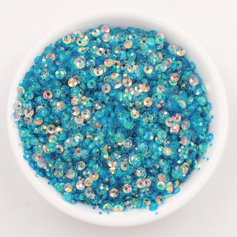 10g/lot 3mm Cup Round Loose Sequins PVC Paillettes Sewing Wedding Craft DIY Woman Dance Shinning Lentejuelas Accessories