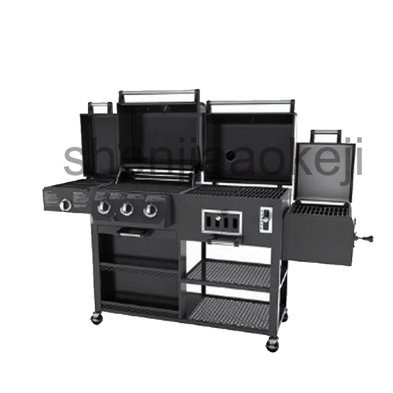 Thickening Infrared oven, charcoal bbq grill, gas oven, smoked oven, Ourdoor large villas garden family gas grill 1pc