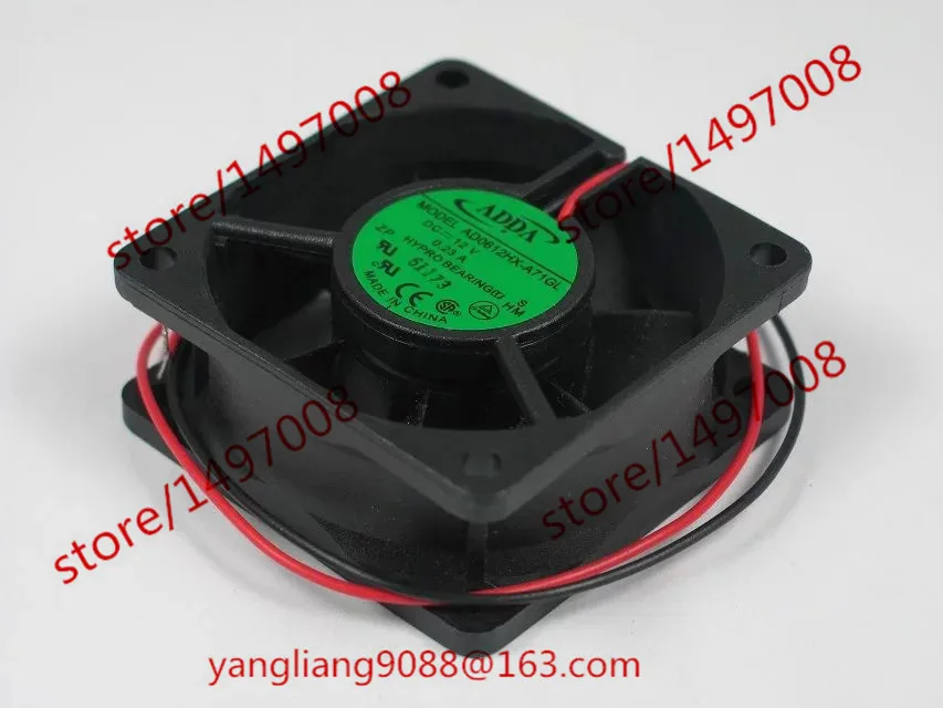 

ADDA AD0612HX-A71GL DC 12V 0.23A 60x60x25mm Server Cooling Fan