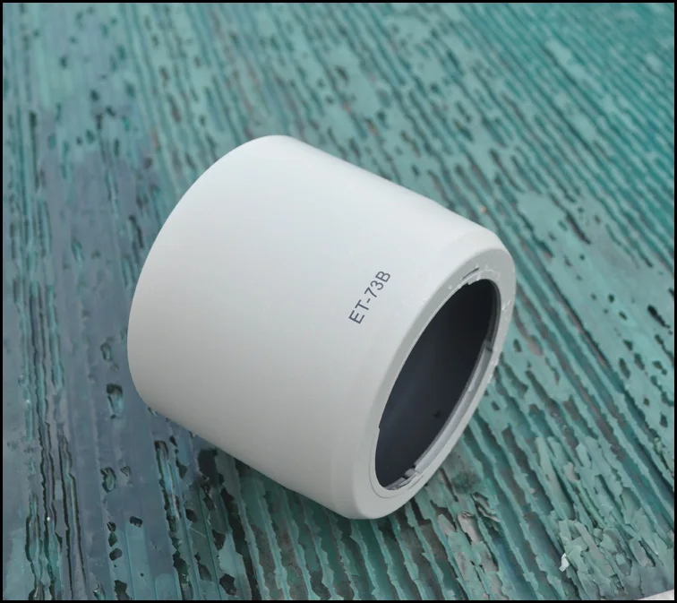 Weiß Gegenlichtblende Schatten ET-73B für Canon EF 70-300mm F4-5.6 L IS USM Objektiv Ersetzen Canon ET73B stativschelle