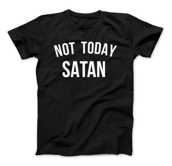 

Skuggnas Not Today Satan футболка вдохновляющие 90s kawaii/модные, милые футболки с принтом подарки Tumblr эстетический harajuku гранж гот унисекс Топы