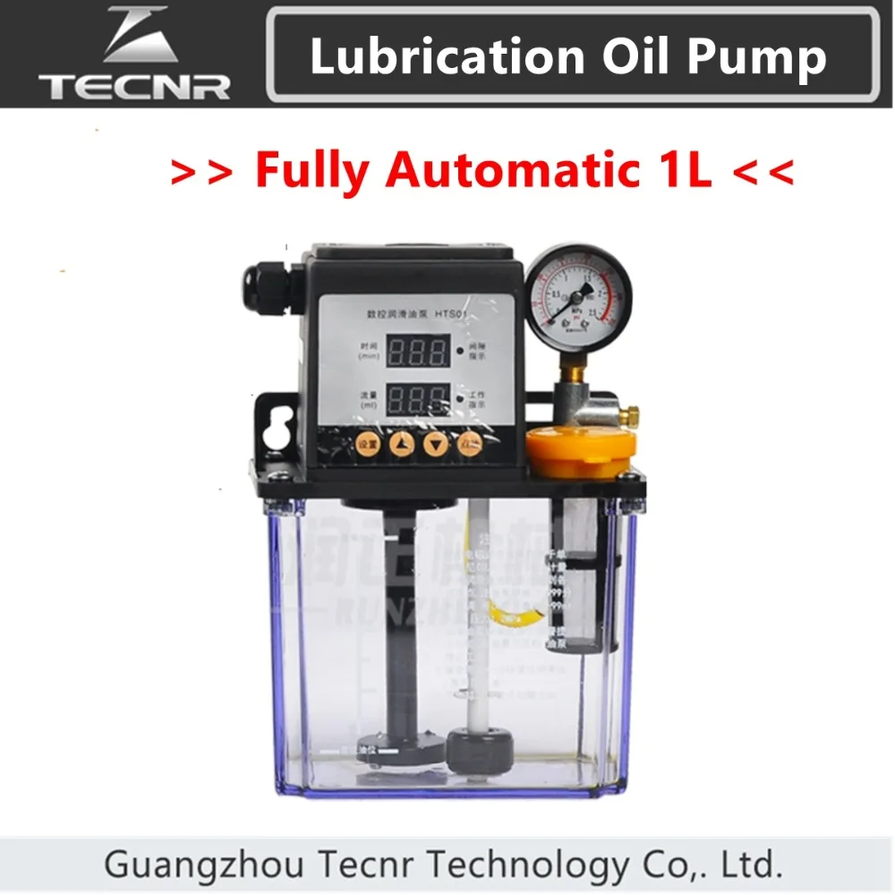 

TECNR fully automatic lubricating oil pump 1L Liters cnc electromagnetic lubrication pump lubricator HTS01