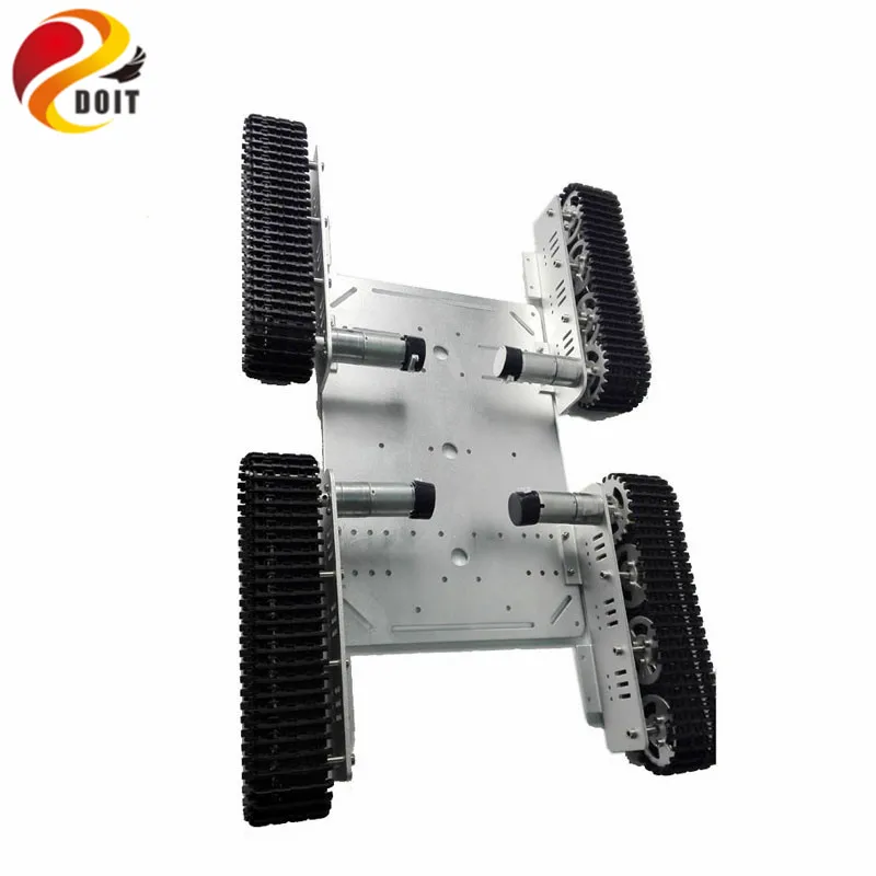 Dosit-金属製戦車モデルt600,アルミニウム合金シャーシ付きロボットモデル,4つの構造,プラスチック,日曜大工のおもちゃ