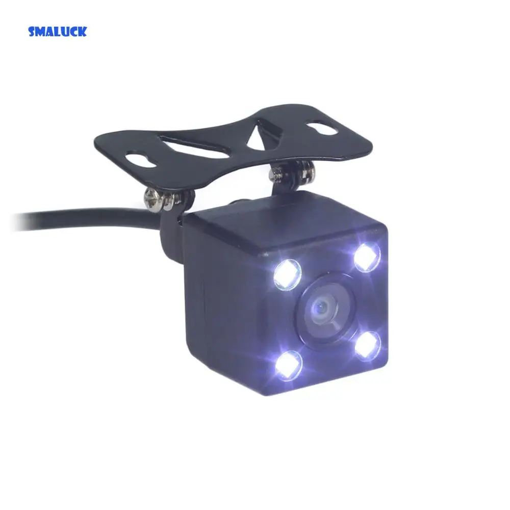 SMALUCK Wide Angle Waterproof Car Reverse LED Night Vision Color Rear View Car Camera for Parking Assistance System