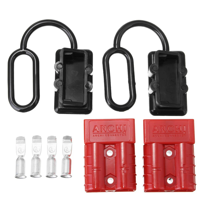 

600V 50A Battery Trailer Charge Plug Quick Connect Disconnect Tool Winch Electrical Wire Harness Connector