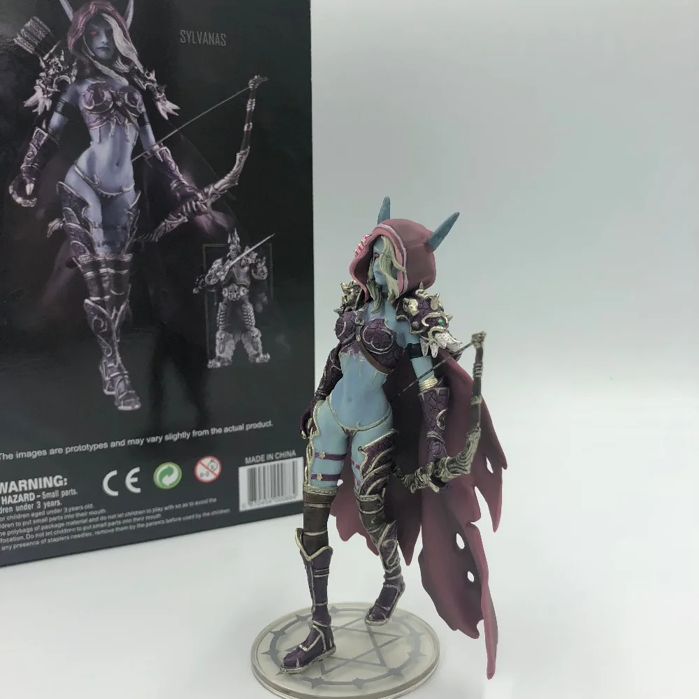 Sylvanas Dark Traxex PVC Action Figure Windrunner Darkness Ranger Lady Collection Model 14cm