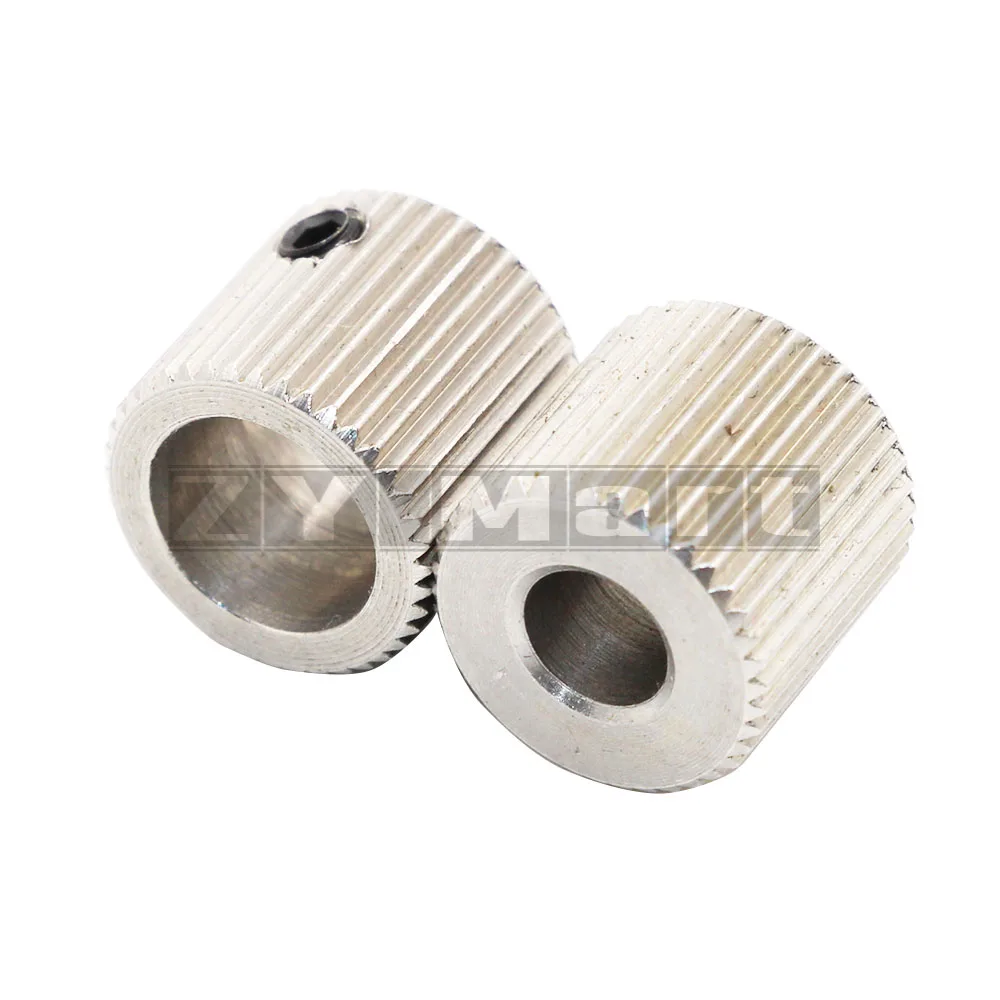 MK7 MK8 Gear Stainless Steel Extruder Feeder Driver Pulley 3D Printers Parts Wheel 40 Teeth  Bore 5mm 8mm Part